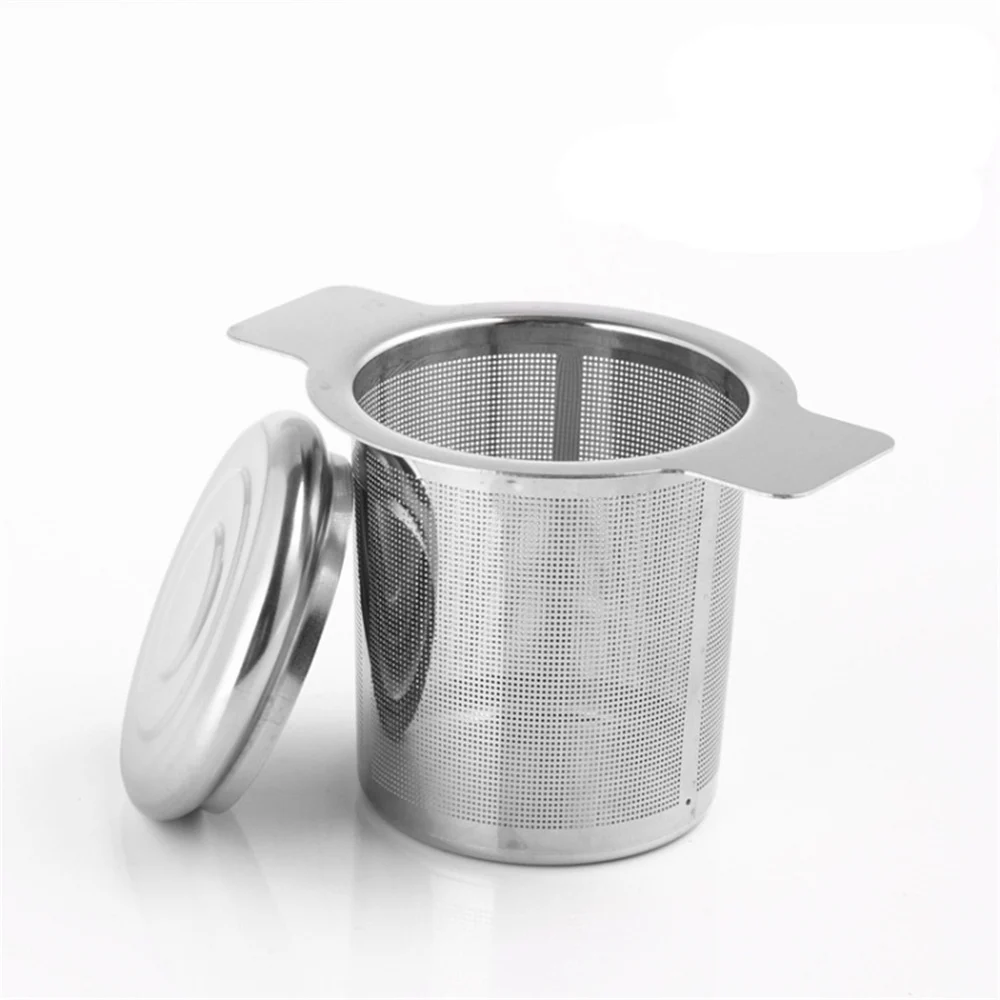 Durable material design beautiful silver stainless steel tea filter double treatment basket + cover
Durable material design beautiful silver stainless steel tea filter double treatment basket + cover