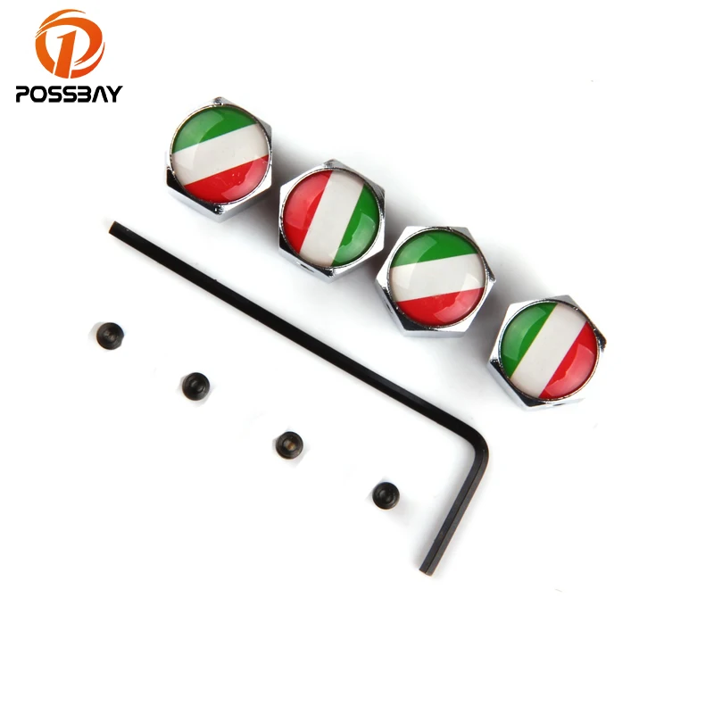 POSSABY 4Pcs Theftproof Car Wheel Tire Valve Caps Italy Flap Logo Emblem Badge Tyre Air Cap Silver Motor Wheel Air Covers
POSSABY 4Pcs Theftproof Car Wheel Tire Valve Caps Italy Flap Logo Emblem Badge Tyre Air Cap Silver Motor Wheel Air Covers