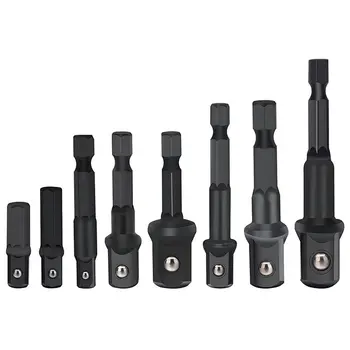 Drill Socket Adapter for Impact Driver with Hex Shank to Square Socket Drill Bits Bar Extension set 8 Pieces
Drill Socket Adapter for Impact Driver with Hex Shank to Square Socket Drill Bits Bar Extension set 8 Pieces
