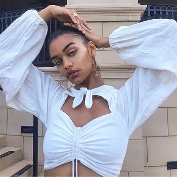 Meyoung Summer T Shirt Women Crop Top Sexy Lantern Sleeve Tee Ruched Cut Out Gothic Femme Camisas Mujer 2019 Streetwear White
Meyoung Summer T Shirt Women Crop Top Sexy Lantern Sleeve Tee Ruched Cut Out Gothic Femme Camisas Mujer 2019 Streetwear White