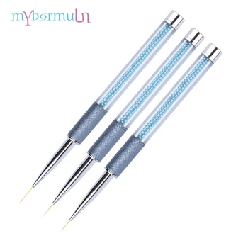 MYBORMULA 1 Pcs 6mm/8mm/10mm Nail Art Brush Painting Flower Drawing Line Pen Blue Rhinestone Handle Metal Acrylic Nail Art Tool
MYBORMULA 1 Pcs 6mm/8mm/10mm Nail Art Brush Painting Flower Drawing Line Pen Blue Rhinestone Handle Metal Acrylic Nail Art Tool