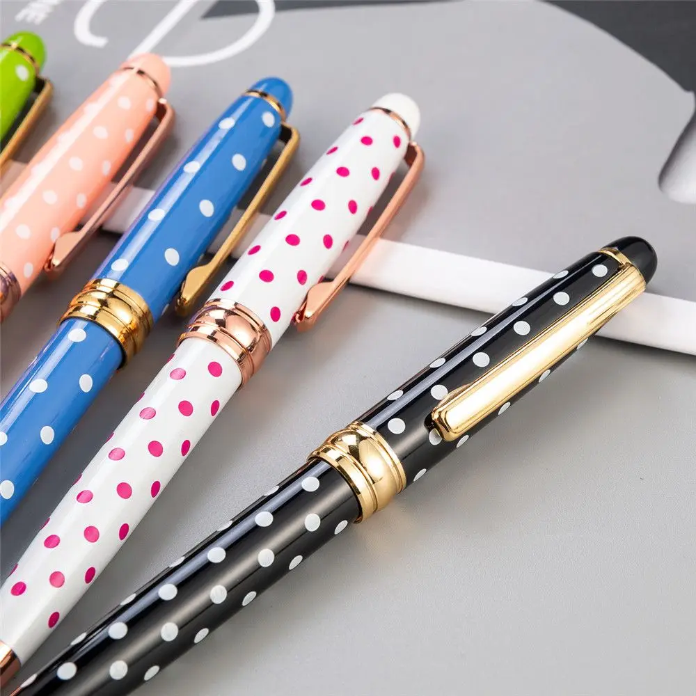 1pc Novelty Dot Ballpoint Pen Luxury Roller Ball Pen Kawaii Stationery Wedding Party Signature Pens Gifts Office School Supplies
1pc Novelty Dot Ballpoint Pen Luxury Roller Ball Pen Kawaii Stationery Wedding Party Signature Pens Gifts Office School Supplies