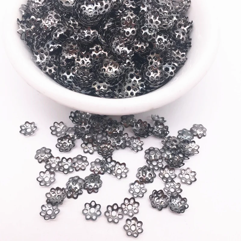 500pcs 6mm Gun black Hollow Flower Findings Cone End Beads Cap Filigree DIY Jewelry Making
500pcs 6mm Gun black Hollow Flower Findings Cone End Beads Cap Filigree DIY Jewelry Making