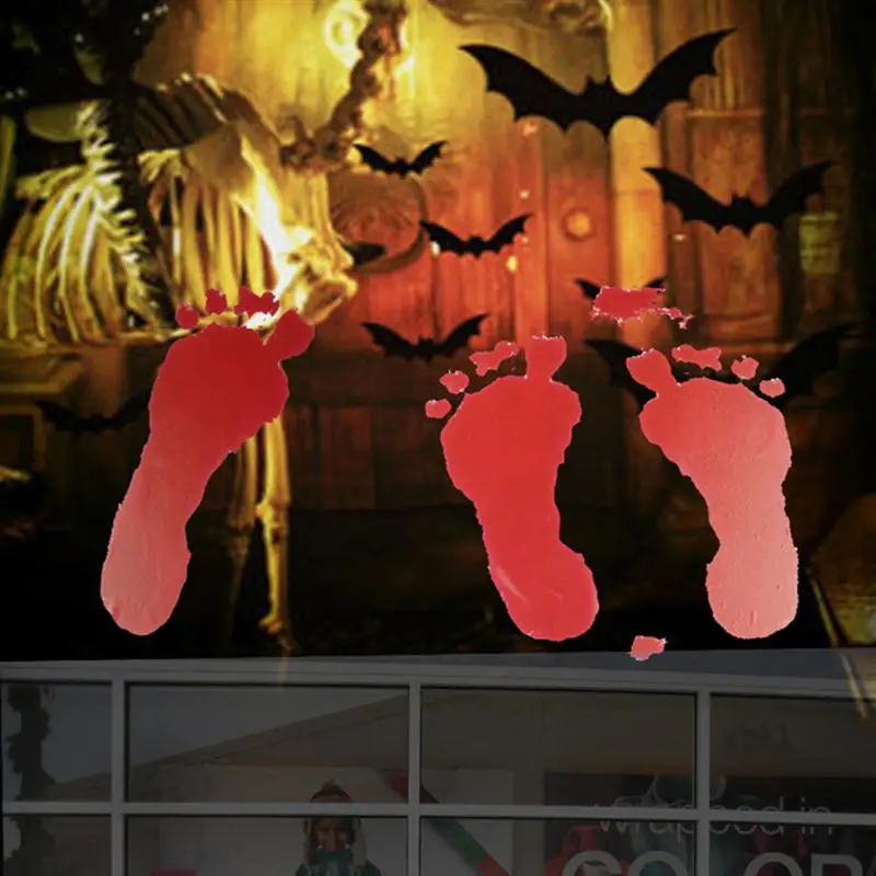 Bloody Hand Prints Creepy Vinyl Wall Sticker Bedroom Wall Decal