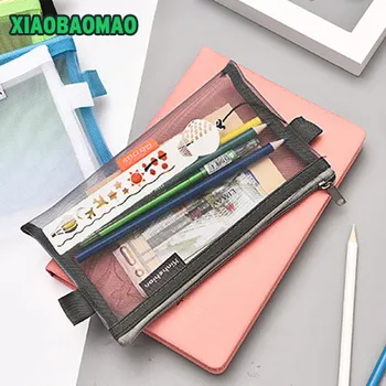 Simple and transparent Pencil Case Canvas School Supplies Stationery Gift Estuches School examination Pencil case Pencil Bag
Simple and transparent Pencil Case Canvas School Supplies Stationery Gift Estuches School examination Pencil case Pencil Bag