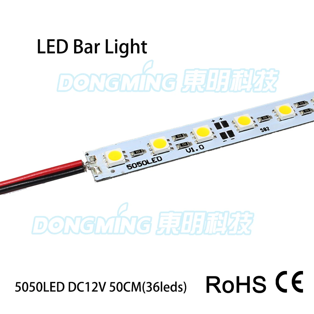 

10pcs/Lot 36/72 Leds 0.5m LED bar light 5050 5630 7020 8520 4014 2835 SMD 12V led luces strip light white/warm white/RGB