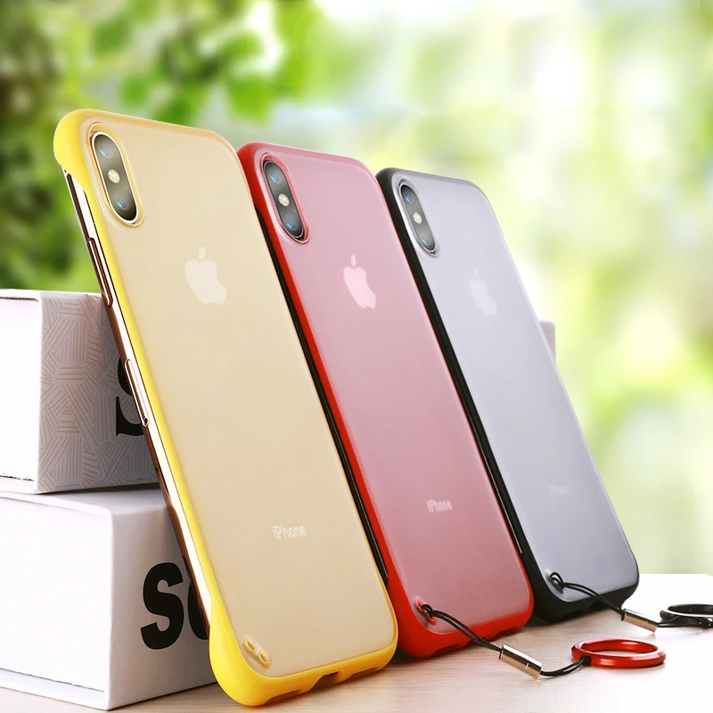 Frameless Case For iPhone 11 Pro Max Xr X Xs Max Cover Transparent Rimless Finger Ring Scrub Cover For iPhone 8 7 Plus 6 6S Case
Frameless Case For iPhone 11 Pro Max Xr X Xs Max Cover Transparent Rimless Finger Ring Scrub Cover For iPhone 8 7 Plus 6 6S Case