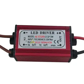 (2-3) x 3W IP65 Waterproof High Power Led Driver 6-11V 600MA Output Lighting Transformers For High Power Led Emitter Lamp Light
(2-3) x 3W IP65 Waterproof High Power Led Driver 6-11V 600MA Output Lighting Transformers For High Power Led Emitter Lamp Light