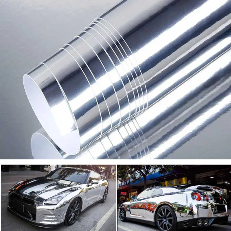 152 x 10cm Silver Mirror Chrome Film Vinyl Wrap Sticker Electro Coating With Air Bubble Free Motorcycle Decal Sheet 4x60 inch
152 x 10cm Silver Mirror Chrome Film Vinyl Wrap Sticker Electro Coating With Air Bubble Free Motorcycle Decal Sheet 4x60 inch