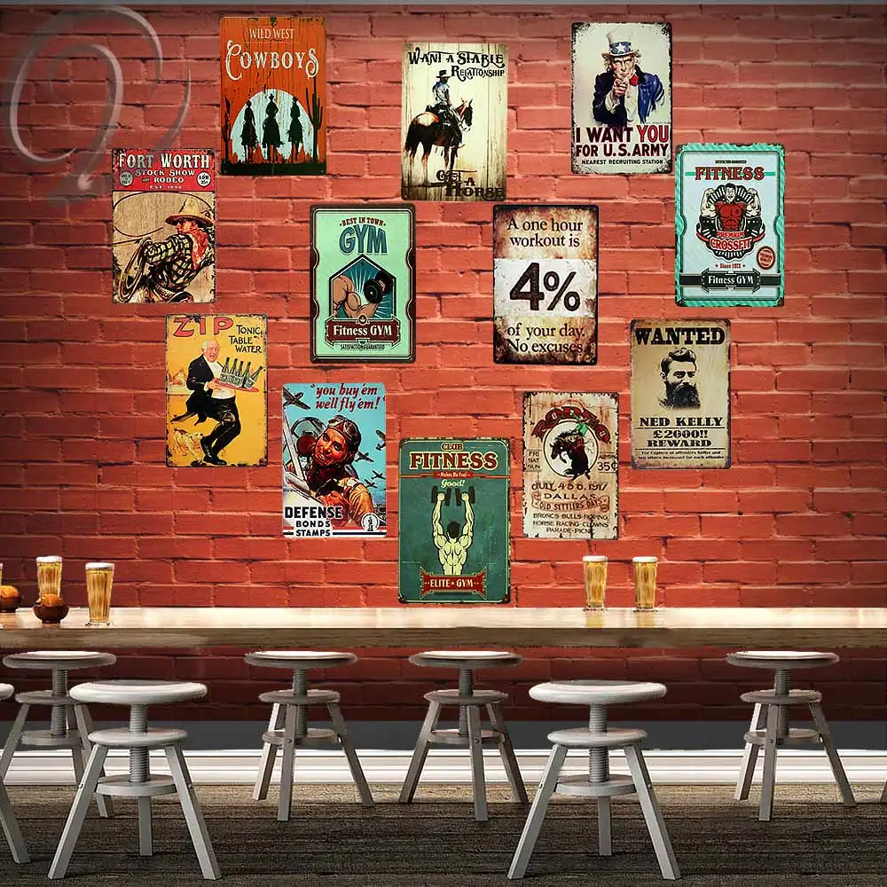 Fitness GYM Metal Painting Wall Sticker Boy Room Wall Decor Metal Poster Gifts for Boy 20X30 CM Tin Sign Plaque
Fitness GYM Metal Painting Wall Sticker Boy Room Wall Decor Metal Poster Gifts for Boy 20X30 CM Tin Sign Plaque