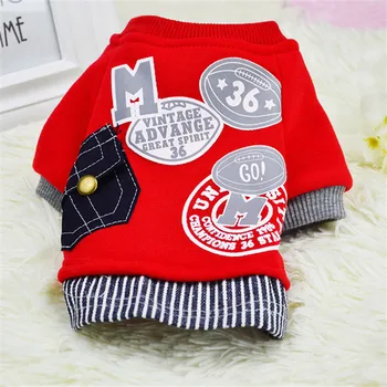 New Autumn/winter 100 Cotton Pet Dog Sweaters Fashion Style Thicken Letter Pocket for Small Dog Pet Supplies (red,gray)
New Autumn/winter 100 Cotton Pet Dog Sweaters Fashion Style Thicken Letter Pocket for Small Dog Pet Supplies (red,gray)