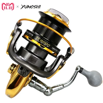 Yumoshi Sea Fishing Reel 12BB+1RB Surfcasting Fishing Reel Long Distant Wheel for Saltwater 8000/11000 series drag Fishing reel
Yumoshi Sea Fishing Reel 12BB+1RB Surfcasting Fishing Reel Long Distant Wheel for Saltwater 8000/11000 series drag Fishing reel