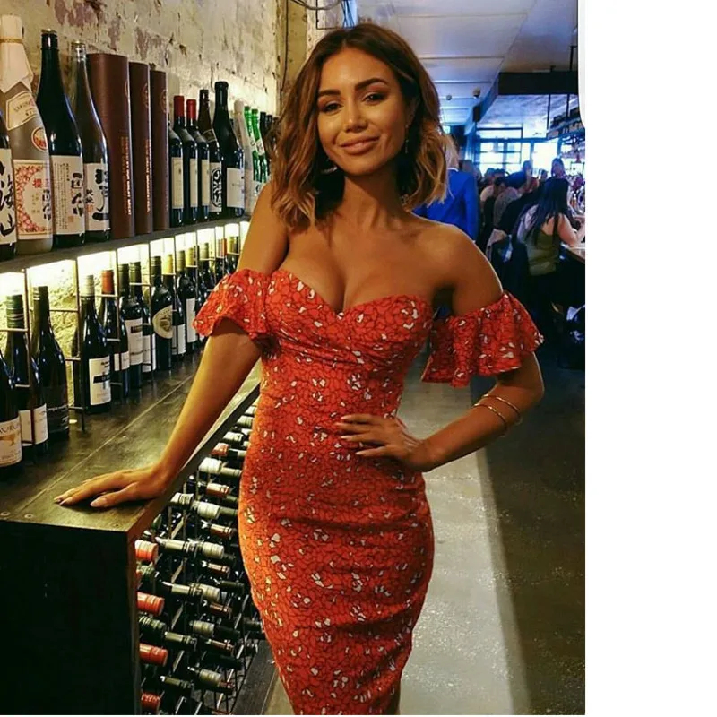 Off Shoulder Ruffles sleeve Dress Women Sexy Summer Printed Bodycon Party Strapless Tube Dresses Vestido De Verao ez*
Off Shoulder Ruffles sleeve Dress Women Sexy Summer Printed Bodycon Party Strapless Tube Dresses Vestido De Verao ez*