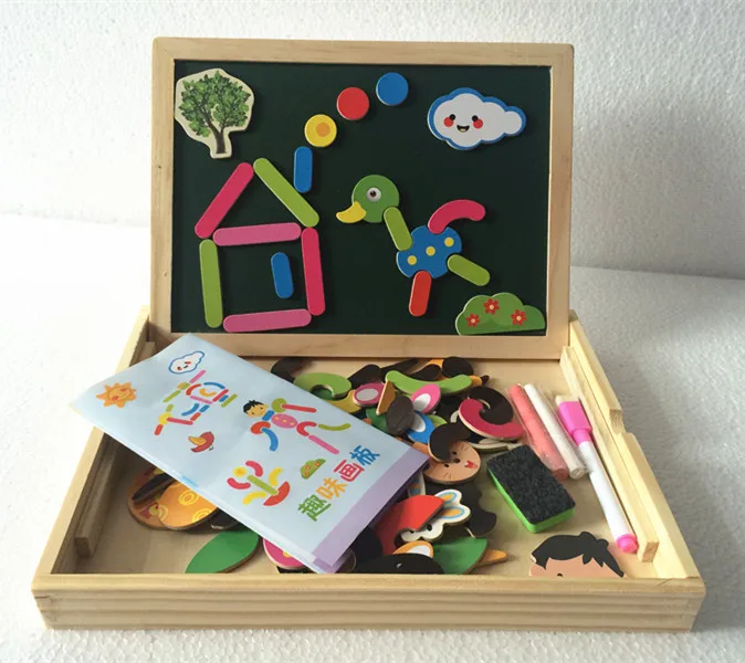 Baby Toys Wooden Double Faced Magnetic Drawing Board Building Puzzle Kids Learning /Educational Toys Child Birthday Gift
Baby Toys Wooden Double Faced Magnetic Drawing Board Building Puzzle Kids Learning /Educational Toys Child Birthday Gift