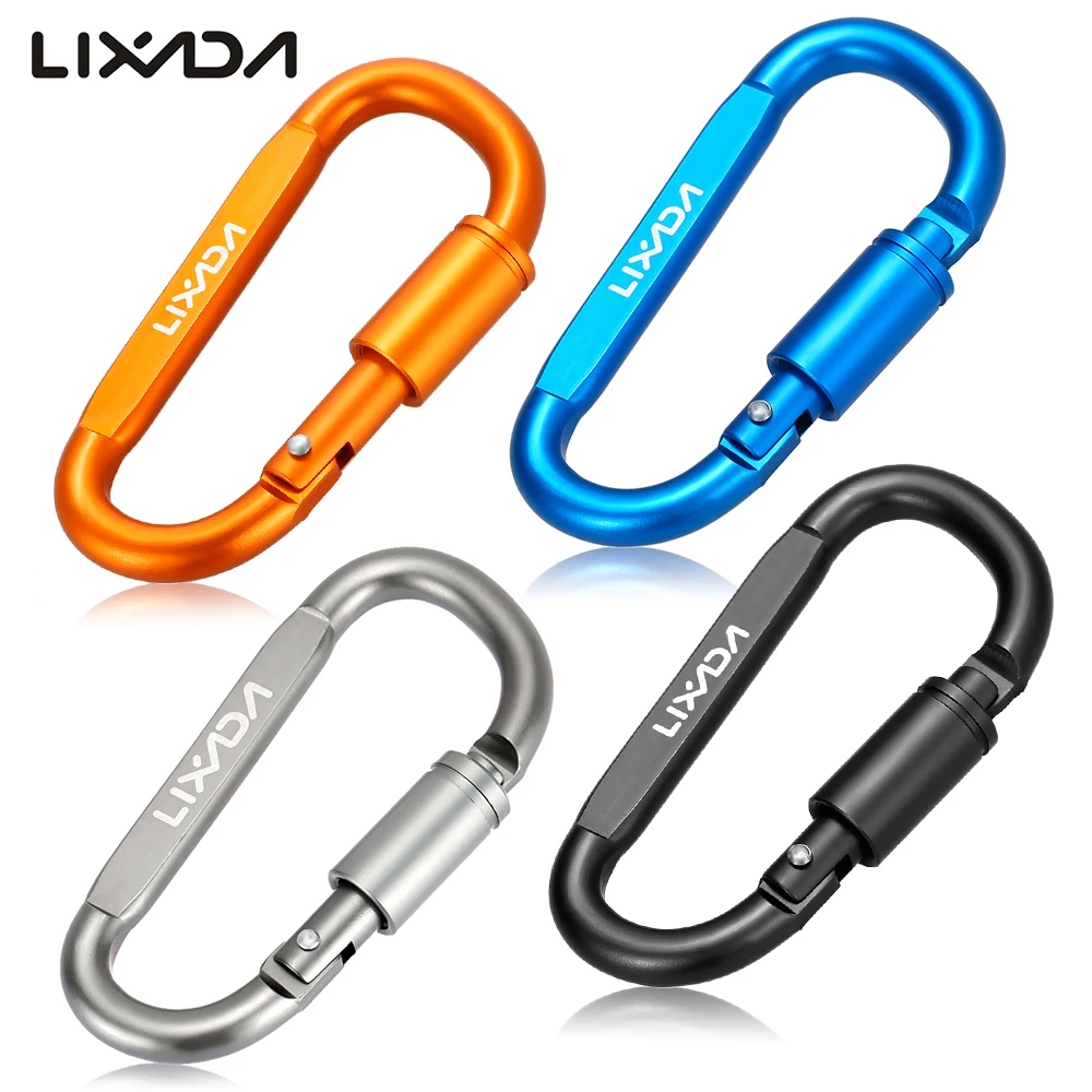 Lixada Aluminum Alloy D-ring Locking Carabiner Screw Lock Hanging Hook Buckle Keychain Outdoor Camping Alloy Locking Carabiner
Lixada Aluminum Alloy D-ring Locking Carabiner Screw Lock Hanging Hook Buckle Keychain Outdoor Camping Alloy Locking Carabiner