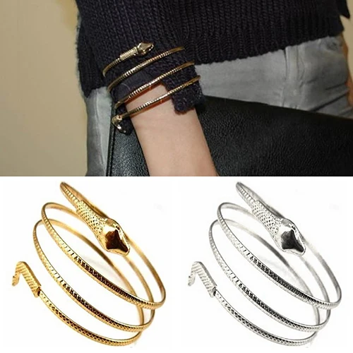 Punk Fashion Coiled Snake Spiral Upper Arm Cuff Armlet Armband Bangle Bracelet Jewelry Present 7DPU 
Punk Fashion Coiled Snake Spiral Upper Arm Cuff Armlet Armband Bangle Bracelet Jewelry Present 7DPU