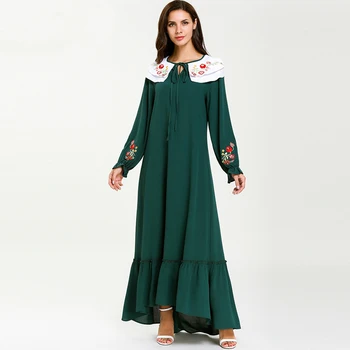 Embroidered Abaya Robe Dubai Turkey Muslim Hijab Dress Kaftan Abayas For Women Jilbab Caftan Islamic Clothing Ramadan Elbise
Embroidered Abaya Robe Dubai Turkey Muslim Hijab Dress Kaftan Abayas For Women Jilbab Caftan Islamic Clothing Ramadan Elbise