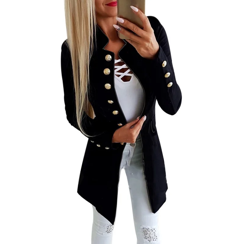 NIBESSER Vintage Women Blazer Summer Fashion Solid Long Sleeve Slim Fit Ladies Blazer 2019 Casual Button Workwear Jacket Female
NIBESSER Vintage Women Blazer Summer Fashion Solid Long Sleeve Slim Fit Ladies Blazer 2019 Casual Button Workwear Jacket Female