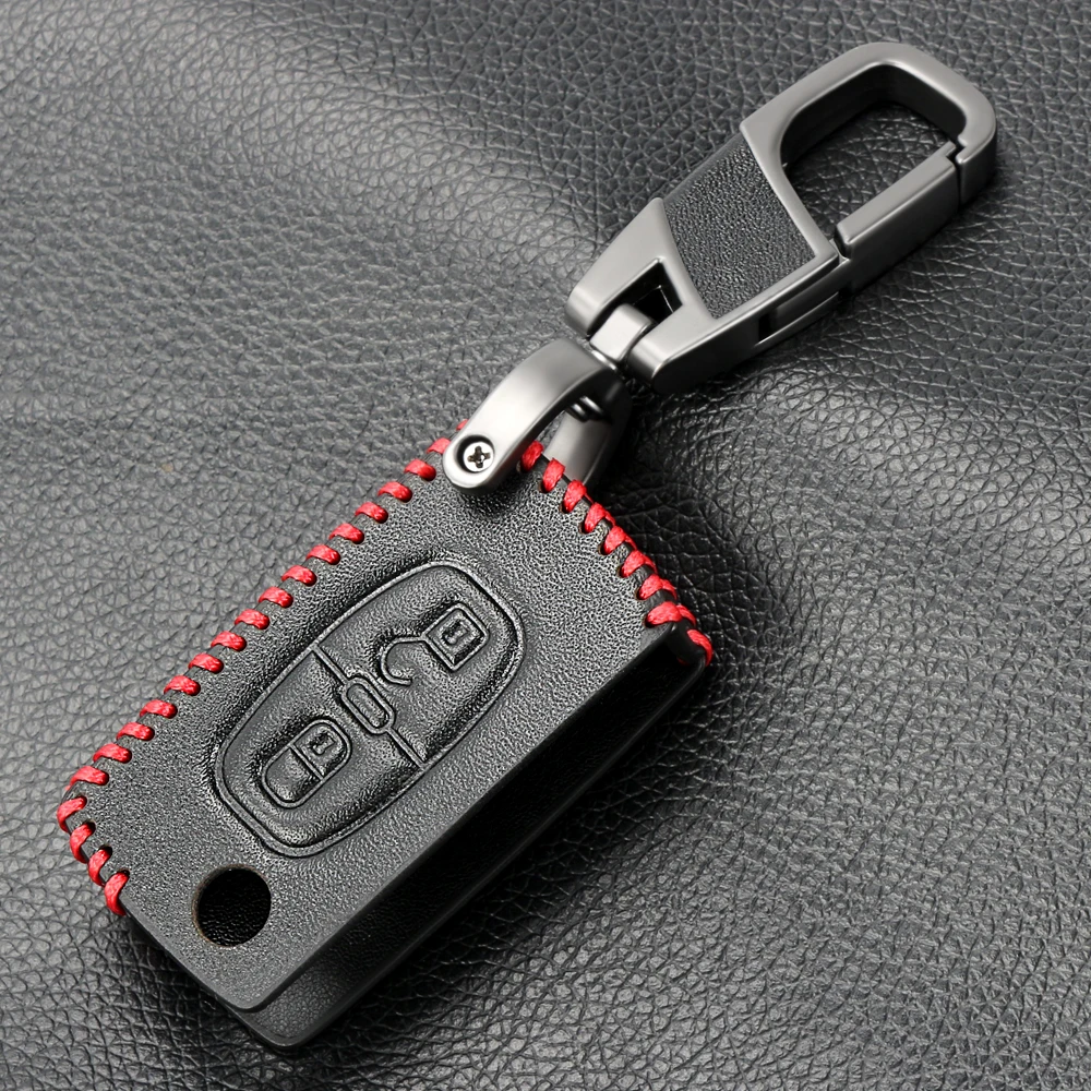 2 Buttons Remote Leather Key Case Cover For Peugeot 207 407 407SW 307 For Citroen C4 C5 C6 Car Flip Key Fob shell blank folding
2 Buttons Remote Leather Key Case Cover For Peugeot 207 407 407SW 307 For Citroen C4 C5 C6 Car Flip Key Fob shell blank folding