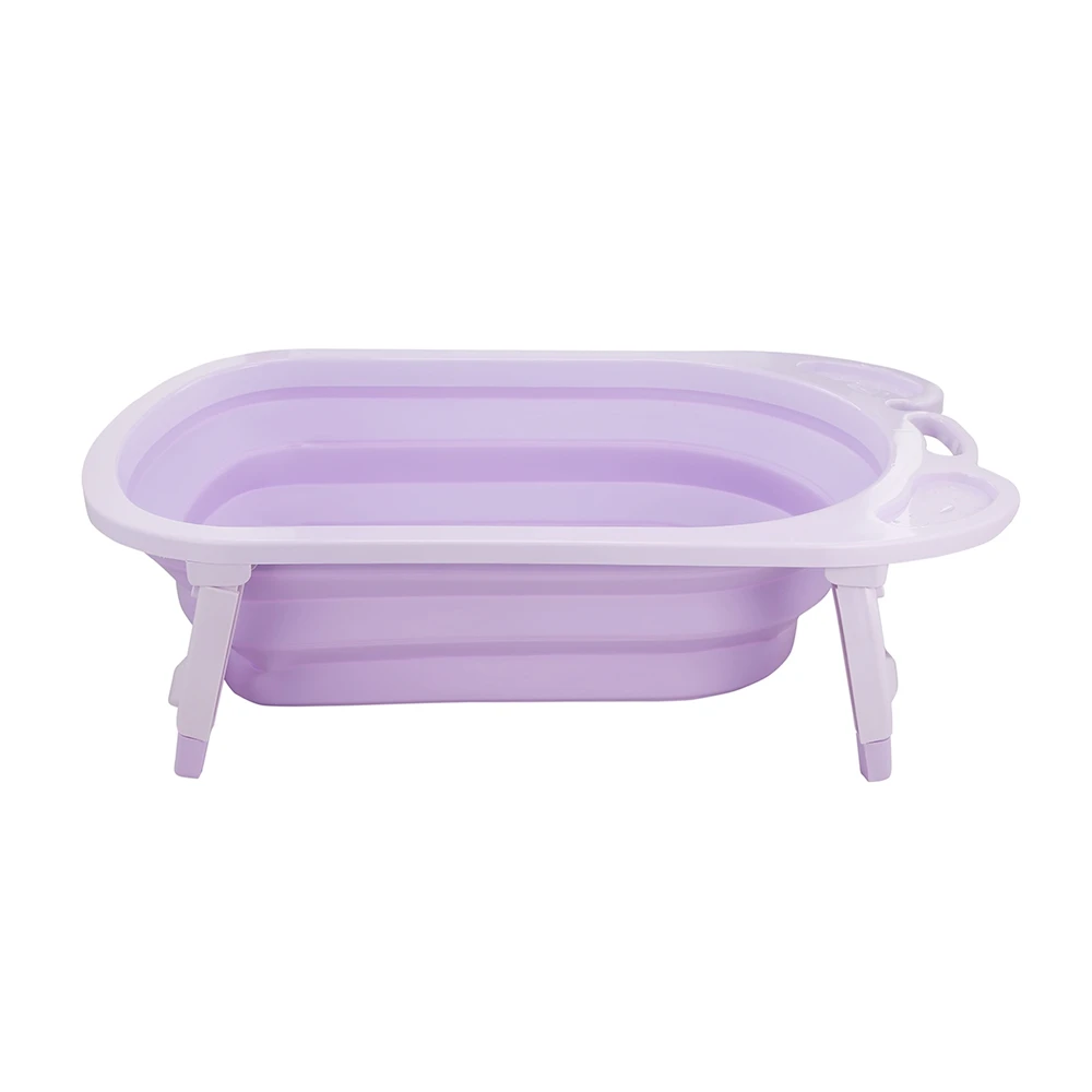 3 Colors Portable Folding Baby Bath Tub Large Size Anti-Slip Bottom Non-Toxic Material Children Bathtub Bucket for Baby Bathing (1)