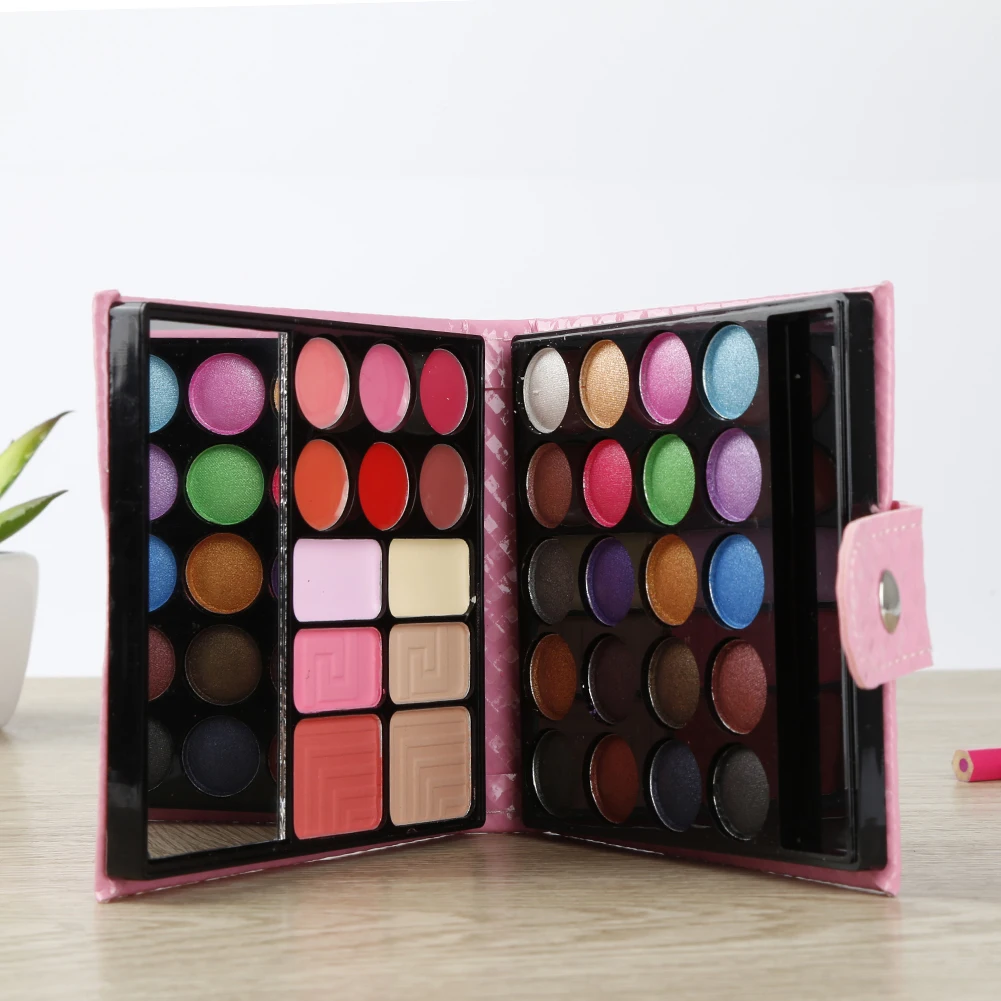 32 Colors Matte Glitter Eyeshadow Lip Gloss Face Powder Blush Palette Pink Package Nude Make Up Brushes Cosmetics Set TSLM2
32 Colors Matte Glitter Eyeshadow Lip Gloss Face Powder Blush Palette Pink Package Nude Make Up Brushes Cosmetics Set TSLM2