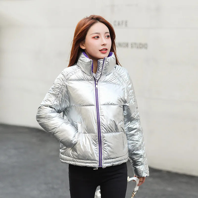 Short Stand Collar Winter Fashion Down Jacket Glossy Jacket Loose Thick Warm Cotton Padded Wadded Parkas Abrigos Mujer Inviern
Short Stand Collar Winter Fashion Down Jacket Glossy Jacket Loose Thick Warm Cotton Padded Wadded Parkas Abrigos Mujer Inviern