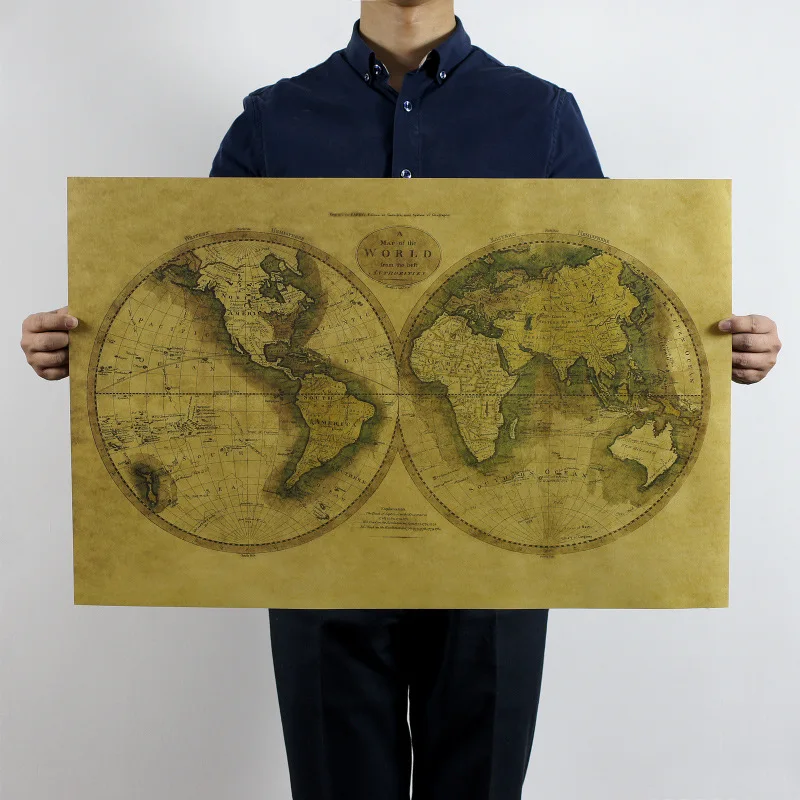 1 PCS Vintage Retro Craft Paper Decoration Old World Map Painting-Core Poster School Office Decoration Art Retro Prints
1 PCS Vintage Retro Craft Paper Decoration Old World Map Painting-Core Poster School Office Decoration Art Retro Prints
