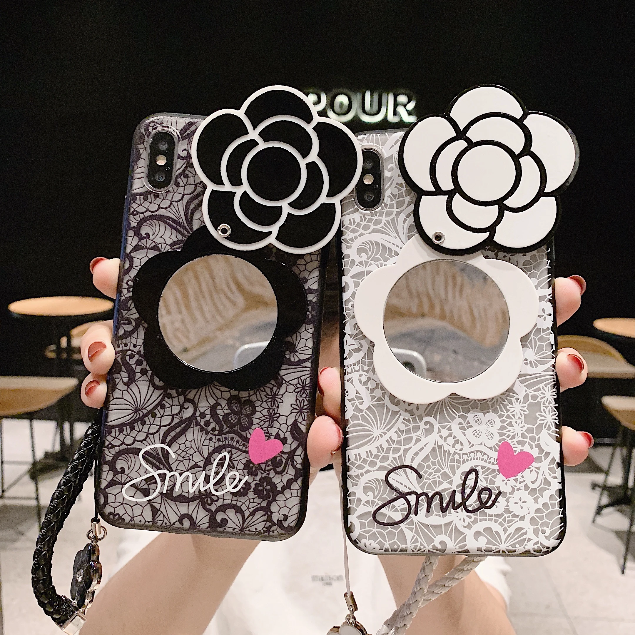 3D Mirror Lace Flower With Flower Pendant Hand Strap Case Cover for vivo Y17 Y97 V15Pro v11i y93 y91 y83 y85 y83 v5 v7 v9
3D Mirror Lace Flower With Flower Pendant Hand Strap Case Cover for vivo Y17 Y97 V15Pro v11i y93 y91 y83 y85 y83 v5 v7 v9