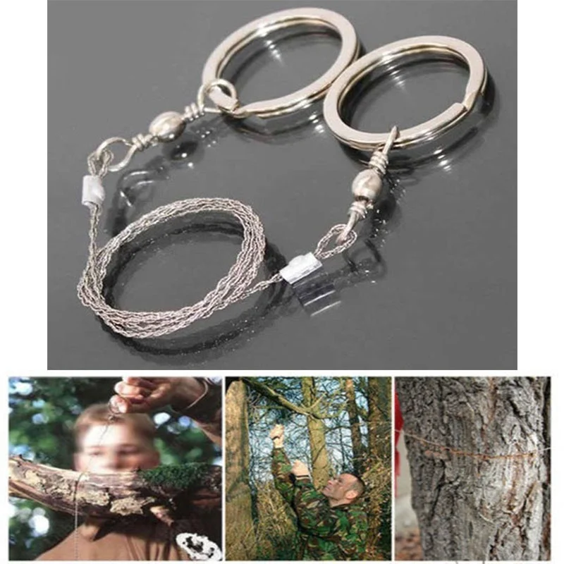 Outdoor Camping Hiking Pocket Saw Wire Travel Emergency Survive Tool Stainless Steel Wire Kits with Finger Handle for Cutting
Outdoor Camping Hiking Pocket Saw Wire Travel Emergency Survive Tool Stainless Steel Wire Kits with Finger Handle for Cutting