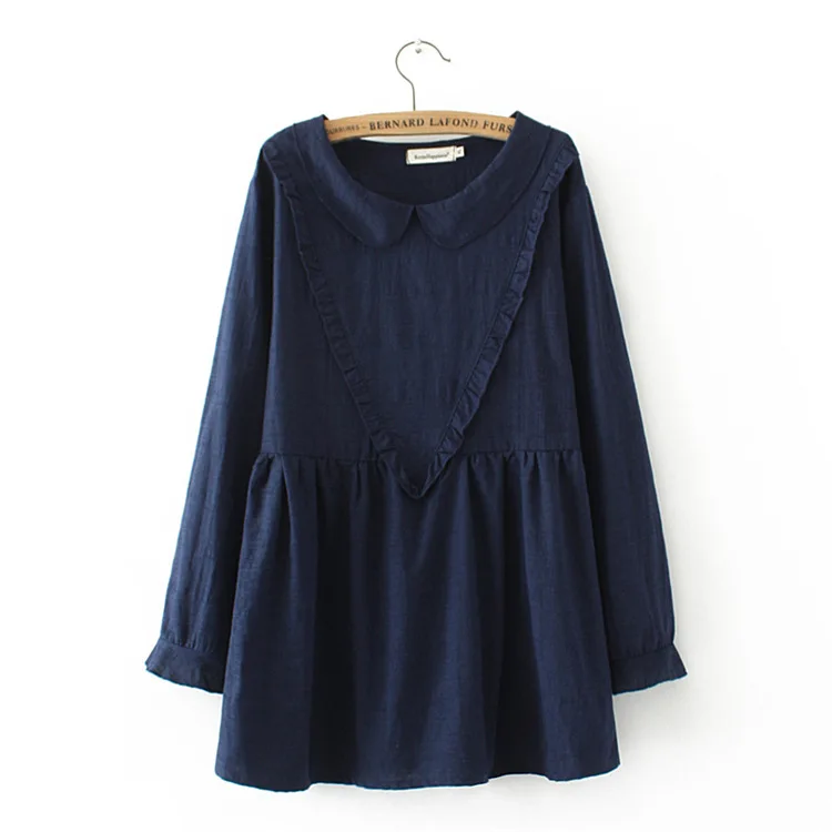 2018 Spring new Japanese Sweet pink Basic Shirt Cute Peter pan collar elegant women blouse fashion ruffles ladies blouses tops
2018 Spring new Japanese Sweet pink Basic Shirt Cute Peter pan collar elegant women blouse fashion ruffles ladies blouses tops