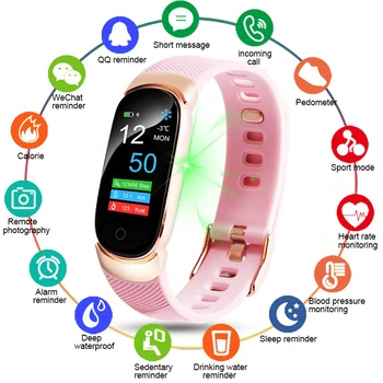 SmartWatch Heart Rate Blood Pressure Women Sports Smart Watch Men LED Waterproof Pedometer Watch Clock 2019 Android iOS Relogio
SmartWatch Heart Rate Blood Pressure Women Sports Smart Watch Men LED Waterproof Pedometer Watch Clock 2019 Android iOS Relogio