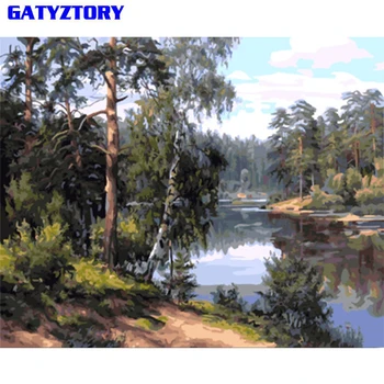 GATYZTORY Frameless Forest DIY Painting By Number Kit Acrylic Paint On Canvas Hand Painted Calligraphy Painting For Home Decors
GATYZTORY Frameless Forest DIY Painting By Number Kit Acrylic Paint On Canvas Hand Painted Calligraphy Painting For Home Decors