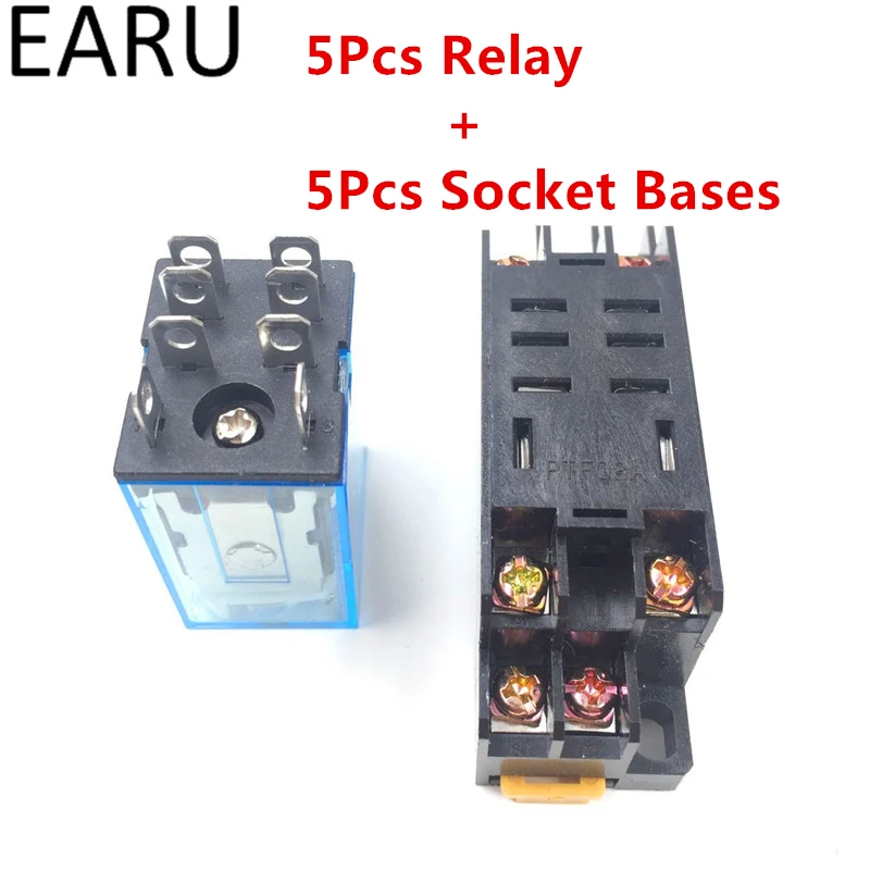 5Pcs LY2NJ HH62P HHC68A-2Z Electronic Micro Mini Electromagnetic Relay 10A 8PIN Coil DPDT With Socket Base DC12V,24V AC110,220V
5Pcs LY2NJ HH62P HHC68A-2Z Electronic Micro Mini Electromagnetic Relay 10A 8PIN Coil DPDT With Socket Base DC12V,24V AC110,220V