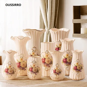 OUSSIRRO Jingdezhen Gold-plated Ceramic Vase Home Decor Creative Design Porcelain Decorative Flower Vase For Wedding Gift
OUSSIRRO Jingdezhen Gold-plated Ceramic Vase Home Decor Creative Design Porcelain Decorative Flower Vase For Wedding Gift