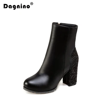 DAGNINO Women Gold High Heel Shoes Round Toe Ankle Boots Fashion Side Zipper Dress Snow Boots Short Plush Winter Big Size 34-46
DAGNINO Women Gold High Heel Shoes Round Toe Ankle Boots Fashion Side Zipper Dress Snow Boots Short Plush Winter Big Size 34-46
