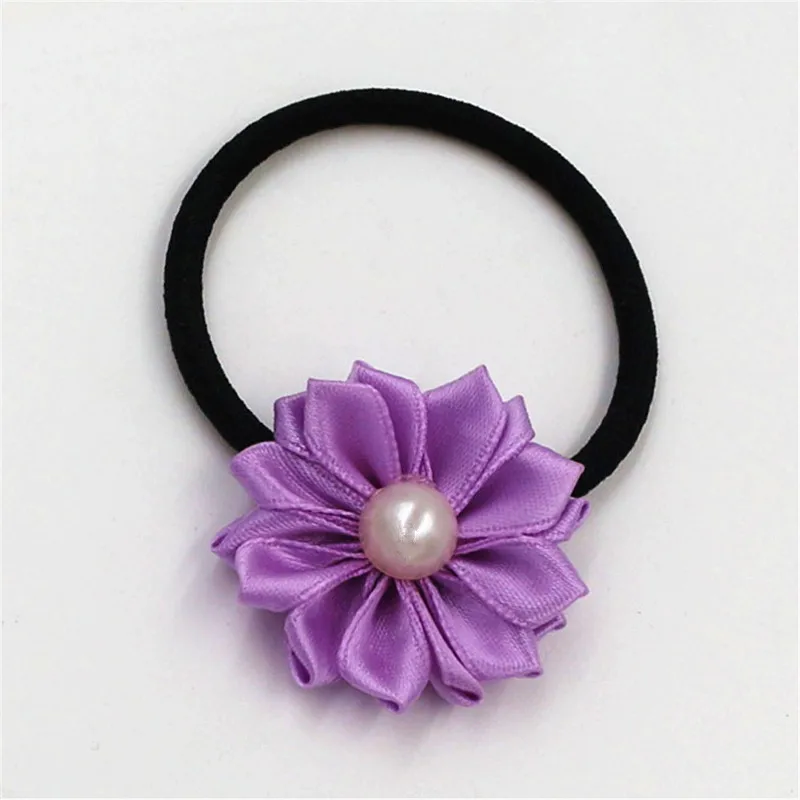1pcs Hot Sale 2018 New Cute Pearl flower Elastics Hair Holders Bands Fashion Candy Rubber Bands Headwear Girl Hair Accessories 1pcs Hot Sale 2018 New Cute Pearl flower Elastics Hair Holders Bands Fashion Candy Rubber Bands Headwear Girl Hair Accessories