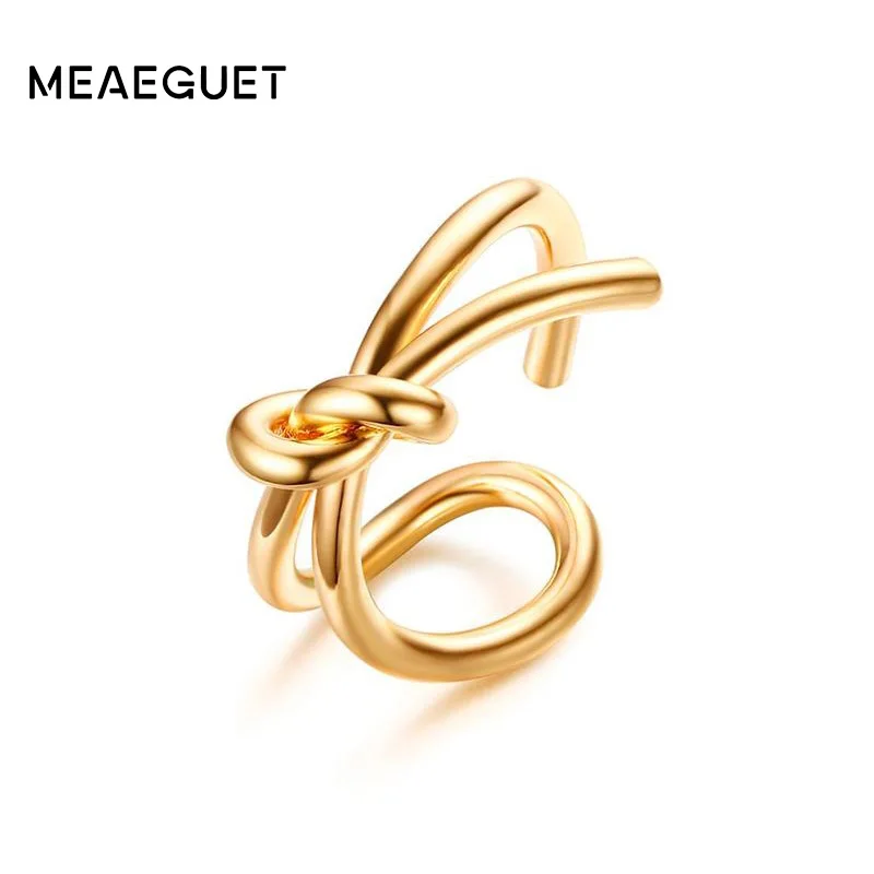 Meaeguet Gold-color Irregular Knot Ring For Women Stainless Steel Punk Party Knuckle Jewelry Anel Bagues Anillos
Meaeguet Gold-color Irregular Knot Ring For Women Stainless Steel Punk Party Knuckle Jewelry Anel Bagues Anillos