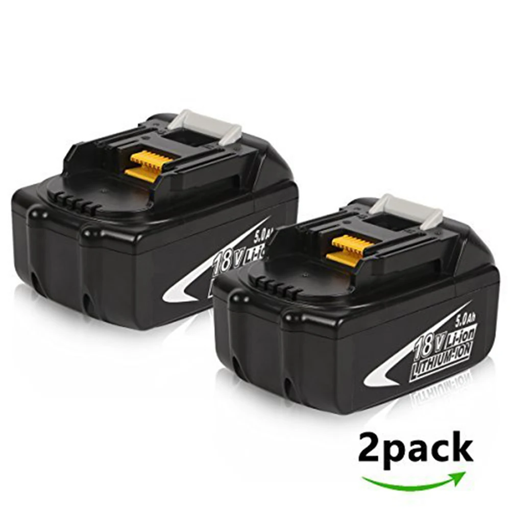 2PCS High Capacity 18V 5000mAh Cordless Power Tools Batteries for Makita 18v Battery Bl1830 Bl1840 Bl1850 LXT400 194230-4
2PCS High Capacity 18V 5000mAh Cordless Power Tools Batteries for Makita 18v Battery Bl1830 Bl1840 Bl1850 LXT400 194230-4