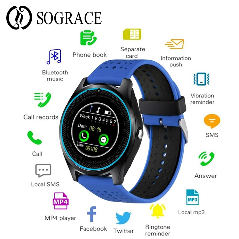 Smart Watch Android With Camera Bluetooth Smartwatch SIM TF Card Wristwatch Fitness Tracker Watch Waterproof Smart Electronics
Smart Watch Android With Camera Bluetooth Smartwatch SIM TF Card Wristwatch Fitness Tracker Watch Waterproof Smart Electronics