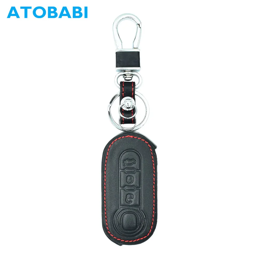 ATOBABI Genuine Leather Flip Car Key Case Keychain For Fiat Bravo Abarth Grande Punto 3 Buttons Folding Remote Fob Shell Cover
ATOBABI Genuine Leather Flip Car Key Case Keychain For Fiat Bravo Abarth Grande Punto 3 Buttons Folding Remote Fob Shell Cover