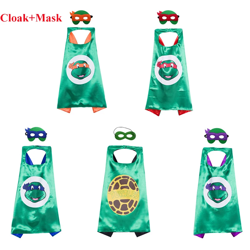 Ninja Turtles Mask Double layer Cloak Teenage Mutant Ninja Turtles The Avengers Kid Birthday Gift Costume Cosplay Party Supplies
Ninja Turtles Mask Double layer Cloak Teenage Mutant Ninja Turtles The Avengers Kid Birthday Gift Costume Cosplay Party Supplies