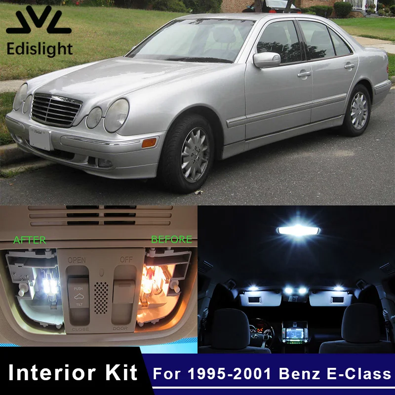Edislight 17Pcs Canbus LED Lamp Car Bulbs Interior Package Kit For 1995-2001 Mercedes Benz E-Class Map Dome Trunk Plate Light
Edislight 17Pcs Canbus LED Lamp Car Bulbs Interior Package Kit For 1995-2001 Mercedes Benz E-Class Map Dome Trunk Plate Light
