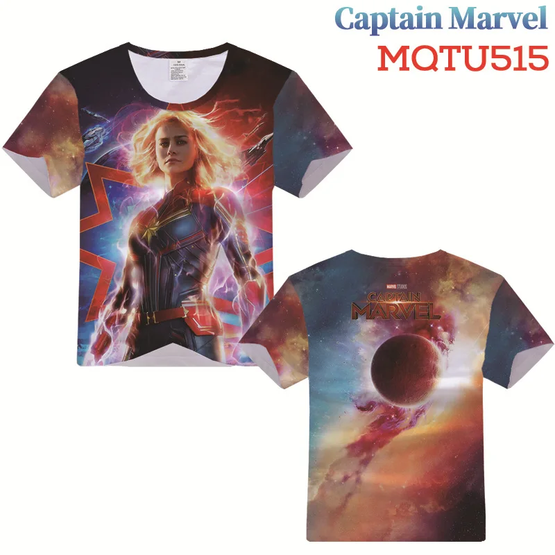 New Avengers Captain Marvel Cosplay Costume Carol Danvers Men and Women Marvel 3D Print T-Shirt
New Avengers Captain Marvel Cosplay Costume Carol Danvers Men and Women Marvel 3D Print T-Shirt