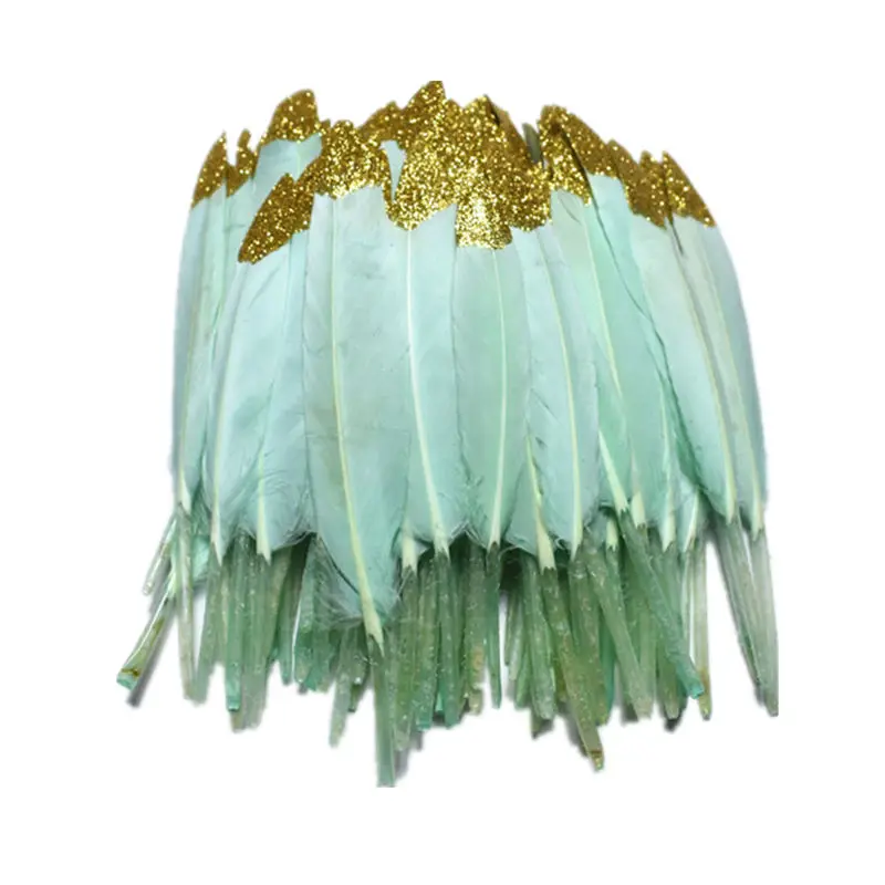 20-500pcs/lot Spray Gold silver Powder Mint green Duck feather 10-16CM DIY feathers for crafts decor feathers for jewelry making
20-500pcs/lot Spray Gold silver Powder Mint green Duck feather 10-16CM DIY feathers for crafts decor feathers for jewelry making