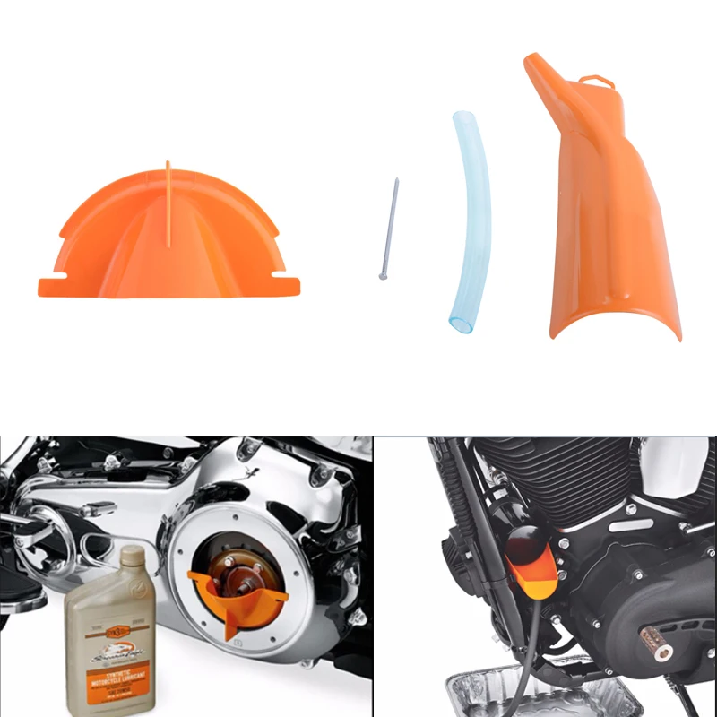 Motorcycle Primary Case Cover Oil Fill Funnel Orange Plastic For Harley Touring Dyna + Oil Catcher Drain Oil Funnel For Harley
Motorcycle Primary Case Cover Oil Fill Funnel Orange Plastic For Harley Touring Dyna + Oil Catcher Drain Oil Funnel For Harley