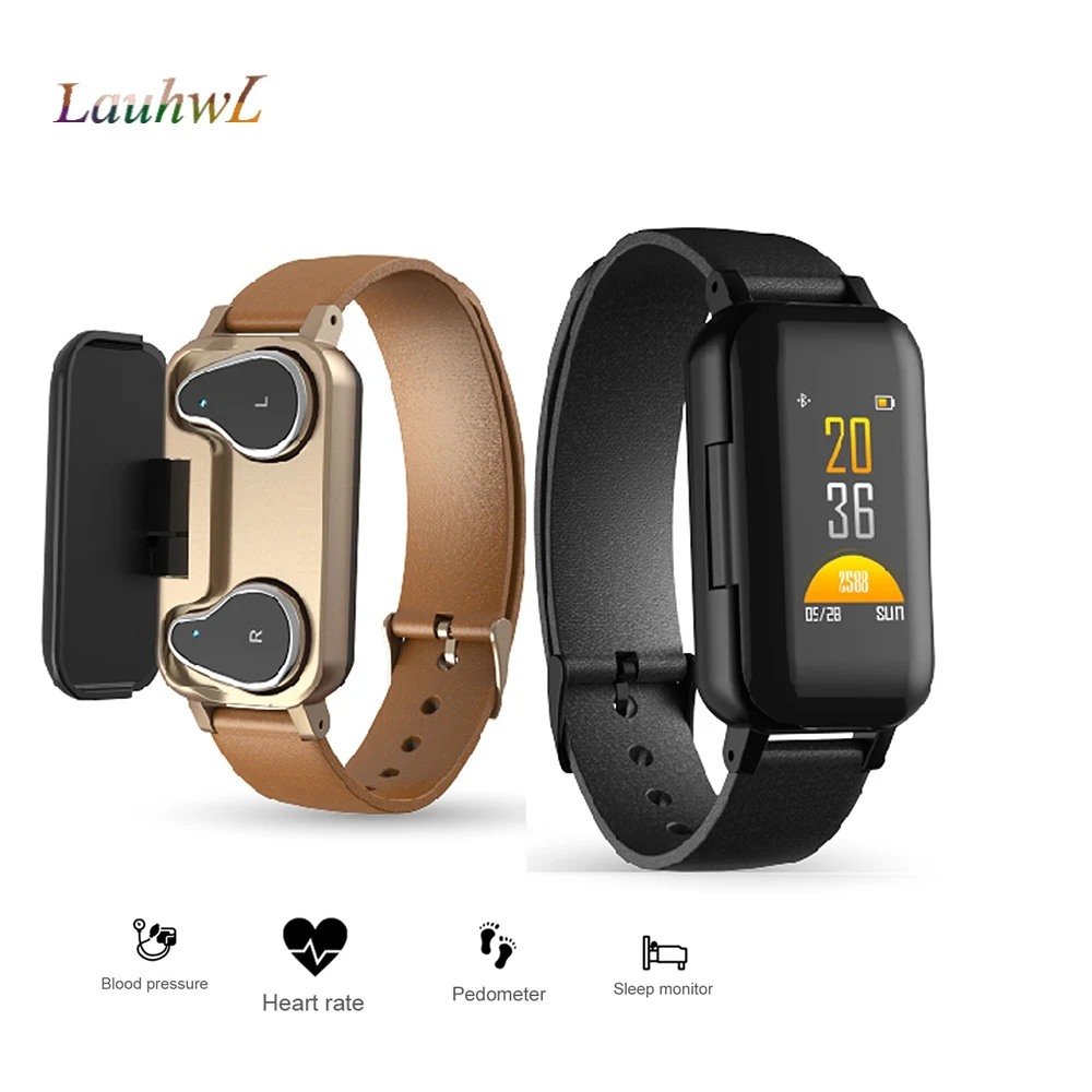 T89 Smart Watches Heart Rate Blood Pressure Tracker Dual Bluetooth 5.0 Earphone Smart Watch Men For IOS Android Phone
T89 Smart Watches Heart Rate Blood Pressure Tracker Dual Bluetooth 5.0 Earphone Smart Watch Men For IOS Android Phone