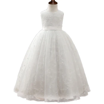 Girls long dress white flower embroidery girl Princess dresses children graduation gowns ball gowns girls vestido de festa
Girls long dress white flower embroidery girl Princess dresses children graduation gowns ball gowns girls vestido de festa