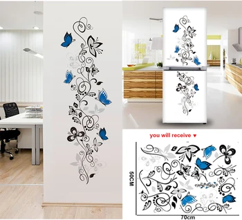 flower vine butterflies wall stickers living room decor home decals mural art pvc print posters muraux sticker on the fridge
flower vine butterflies wall stickers living room decor home decals mural art pvc print posters muraux sticker on the fridge