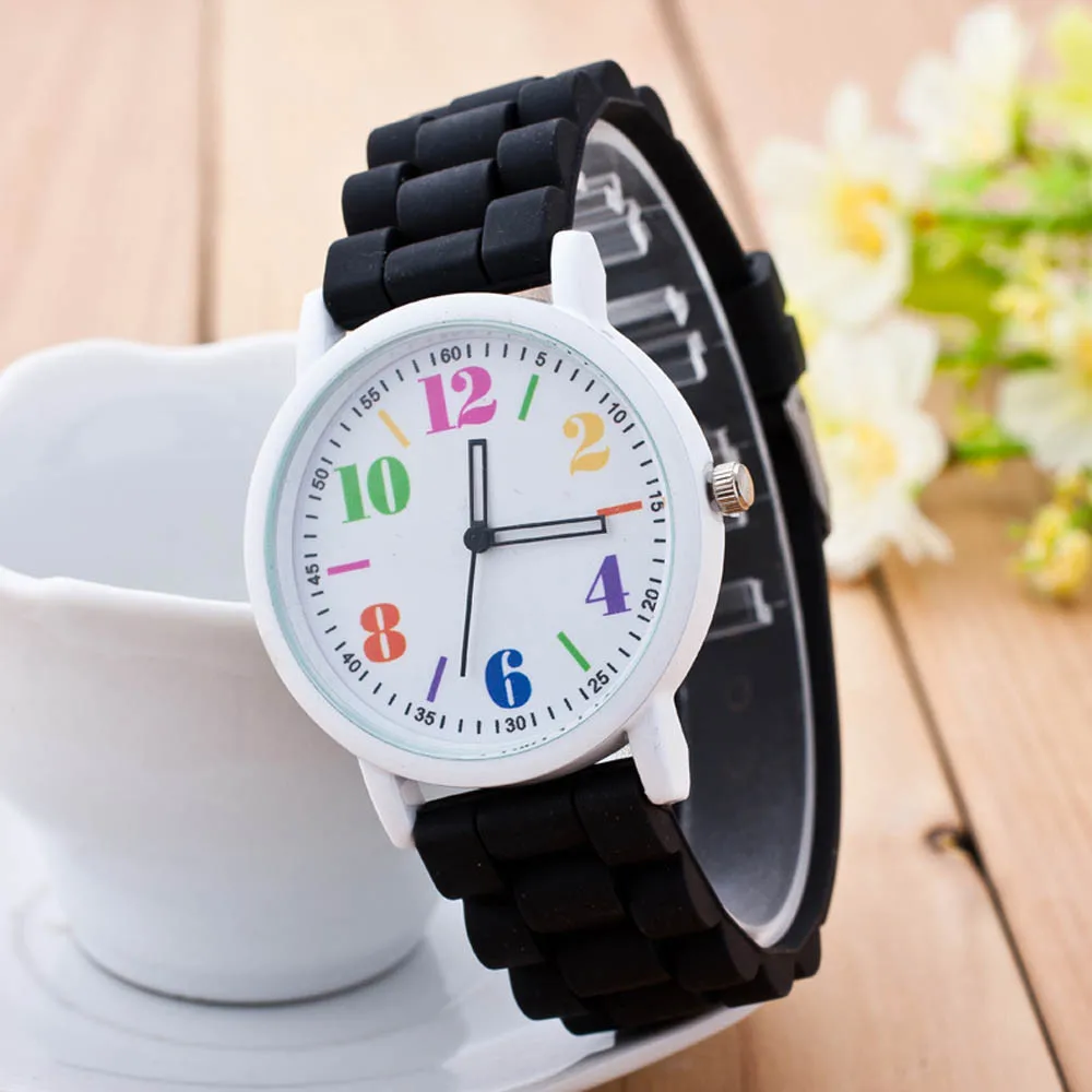 Фото Лидер продаж 2020 новые модные женские кварцевые часы с силиконовым механизмом