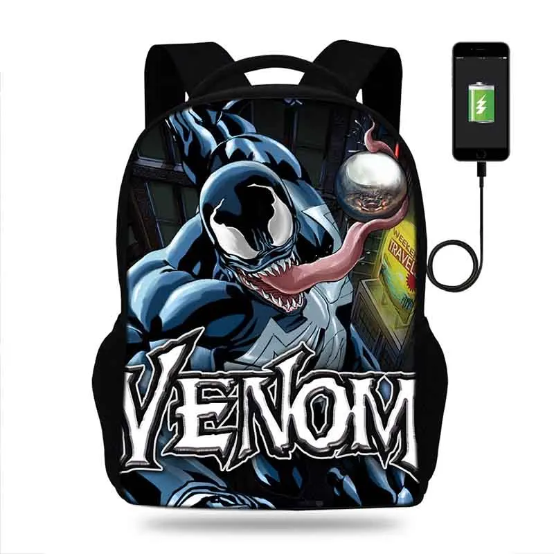 New Anime Venom Design satchel School Bag for Boys USB Charge High School College Teenager Laptop Casual Backpack Large Mochila
New Anime Venom Design satchel School Bag for Boys USB Charge High School College Teenager Laptop Casual Backpack Large Mochila
